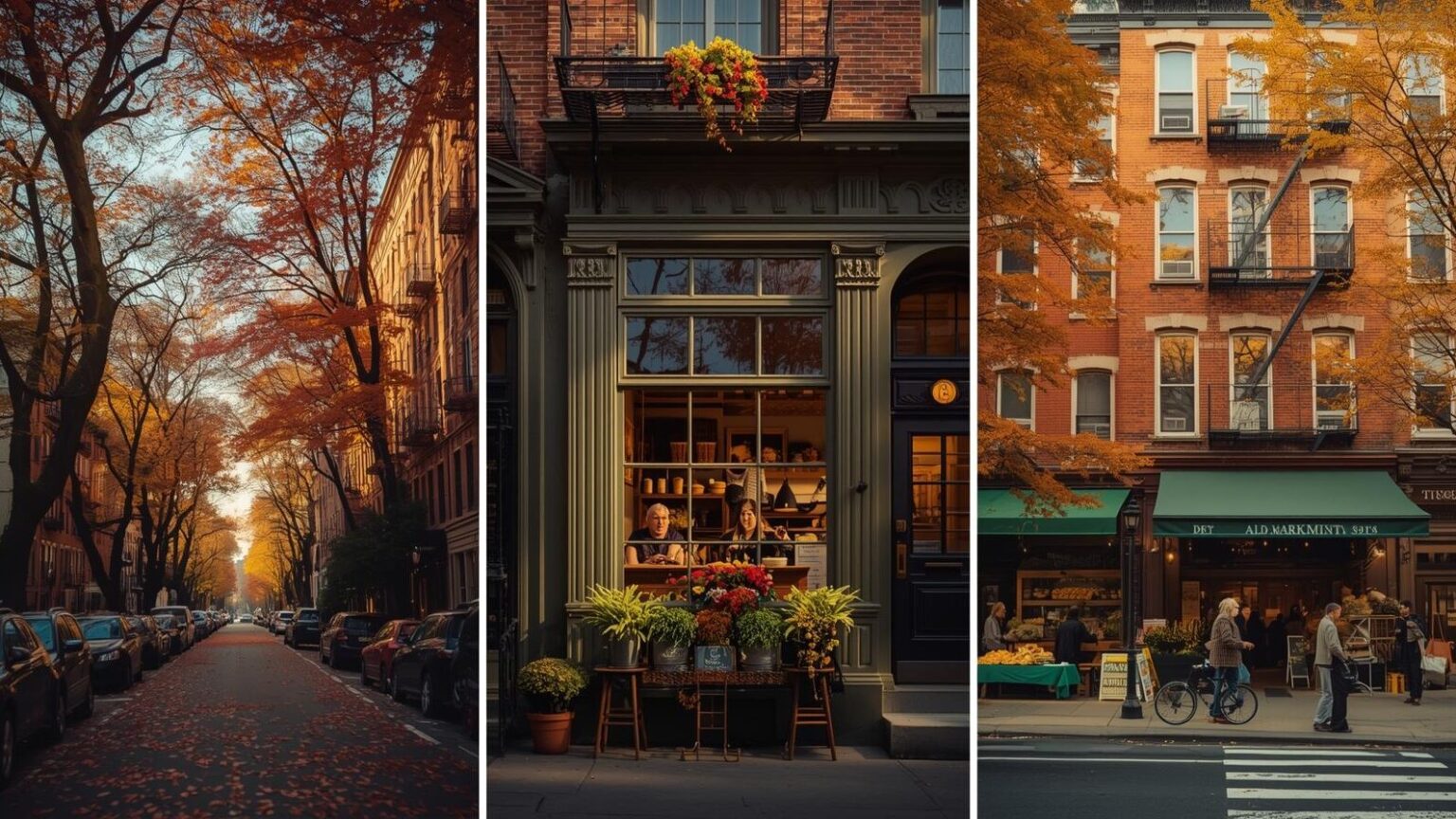 Nueva York en otoño y la localización de escenarios