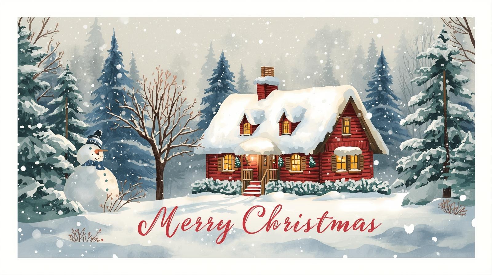 tarjeta de felicitacion navidena sin letras